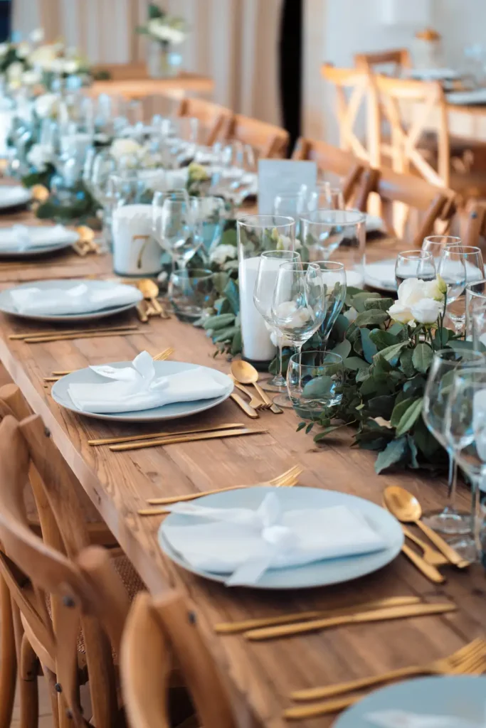 Décoration de table élégante pour le mariage à Abzac
