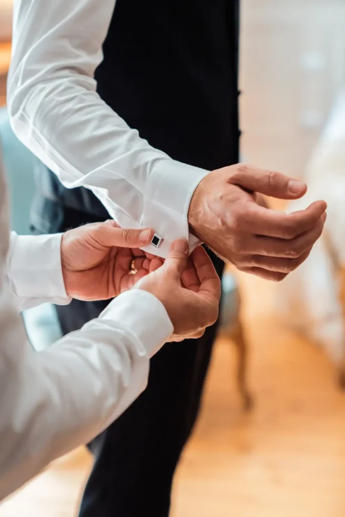 Ajustement des boutons de manchette