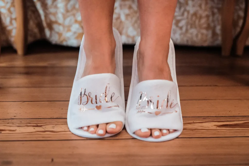 Chaussures personnalisées de la mariée