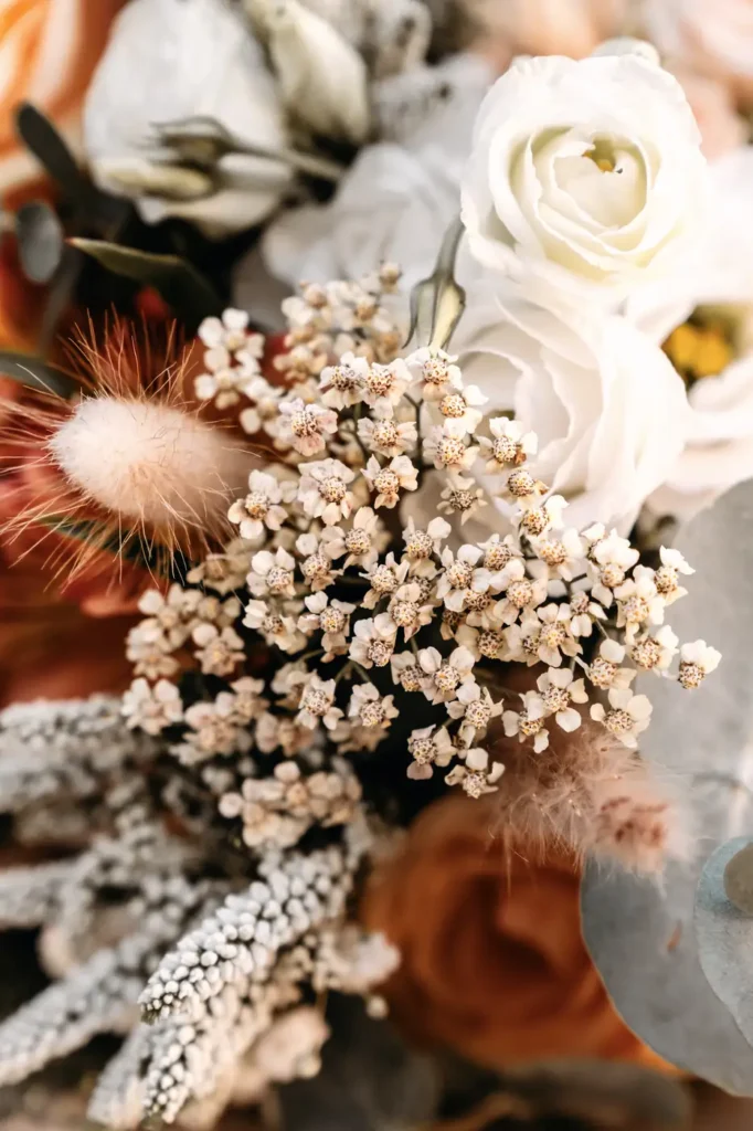 Bouquet de mariée aux tons naturels