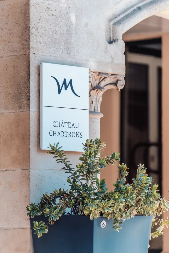 entrée du Château Chartrons à Bordeaux pour un événement professionnel