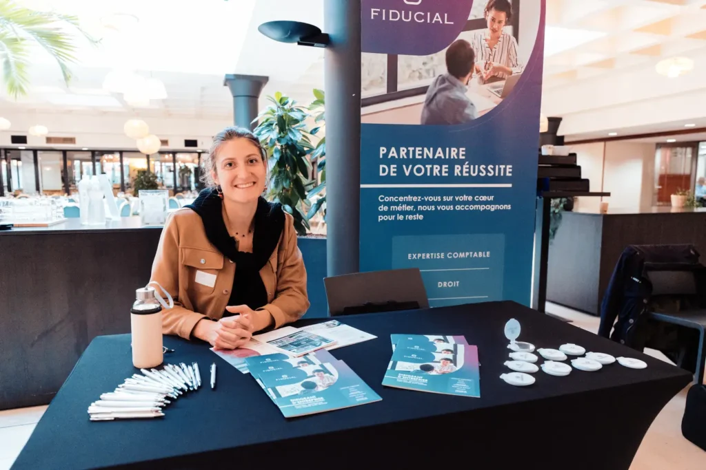 stand partenaire lors d’un événement d’entreprise