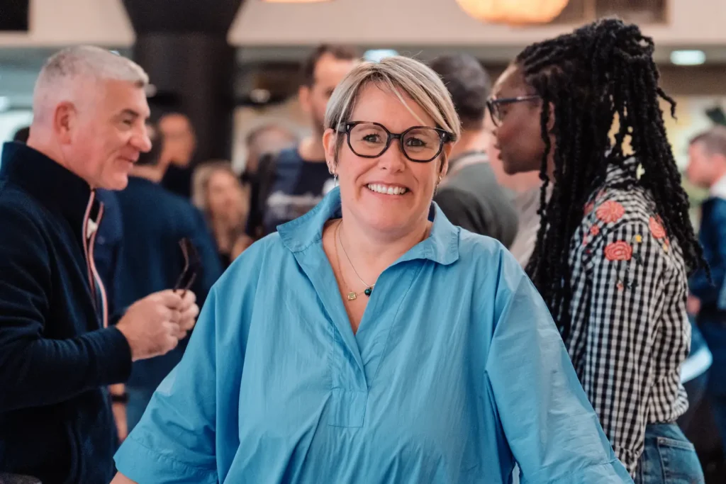 portrait d’une participante pendant un événement d’entreprise