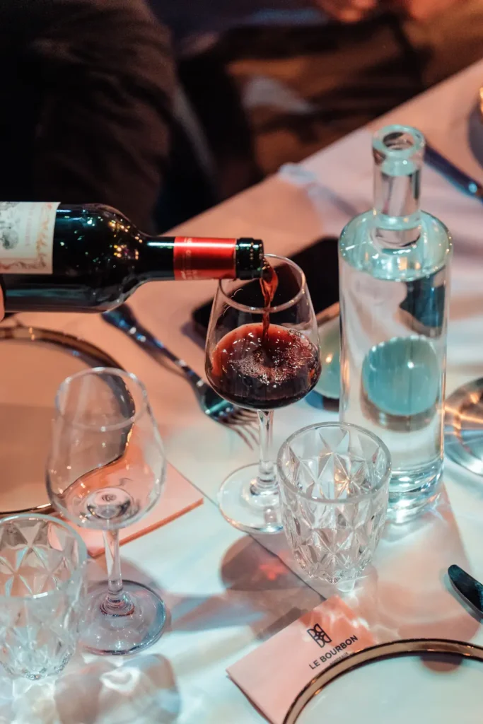 détails de table lors d’un événement corporate